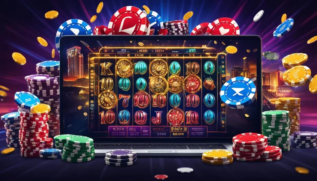 Hình ảnh tổng hợp các trò chơi cá cược đa dạng tại Betcom88: thể thao, casino, slot, bắn cá, đá gà